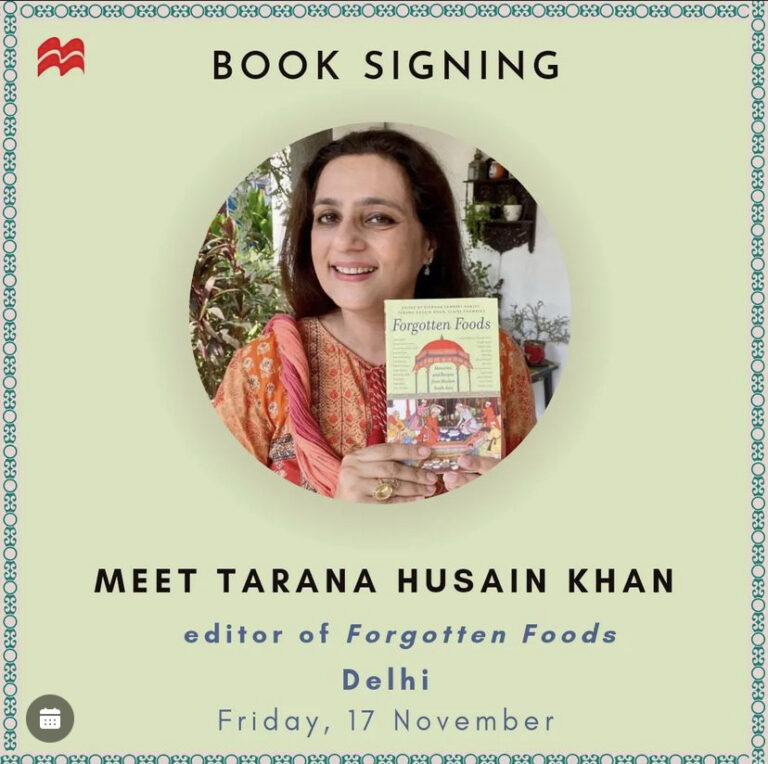 Tarana Husain Khan shall be signing her latest book in Delhi bookstores.